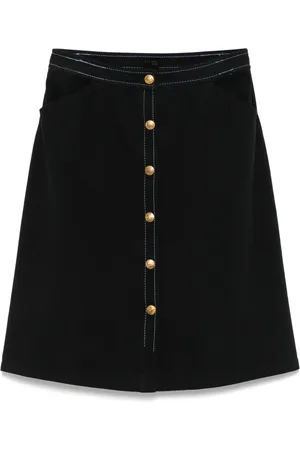 Céline 1970s Twill-Midirock