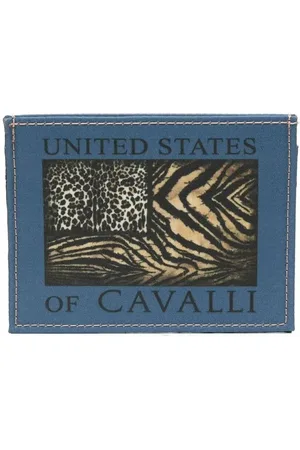 Roberto Cavalli Kartenetui mit Animal-Print