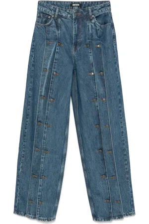 ROTATE Jeans mit Zierknöpfen