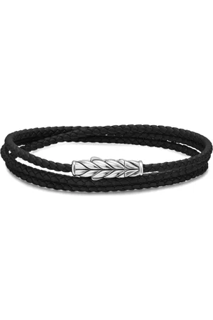David Yurman Chevron Triple Armband aus Sterlingsilber