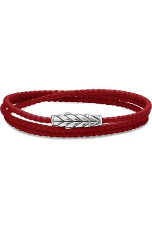 David Yurman Chevron Triple Armband aus Sterlingsilber