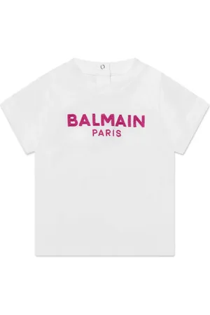 Balmain T-Shirt mit Logo-Stickerei