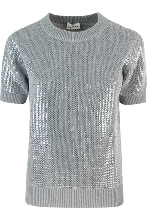 P.A.R.O.S.H. T-Shirt mit Pailletten
