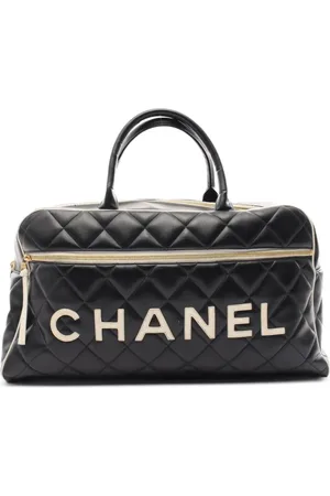 CHANEL 1994-1996 Reisetasche mit Logo-Applikation