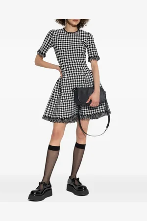 Alexander McQueen Kleid mit Hahnentrittmuster