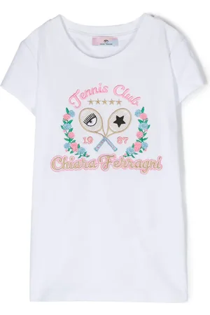 Chiara Ferragni T-Shirt mit Logo-Stickerei