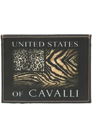 Roberto Cavalli Kartenetui mit Animal-Print