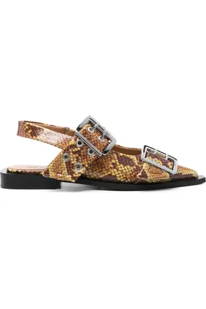 Ganni Ballerinas mit Animal-Print