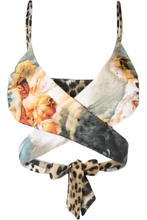 Roberto Cavalli Bikinihöschen mit grafischem Print