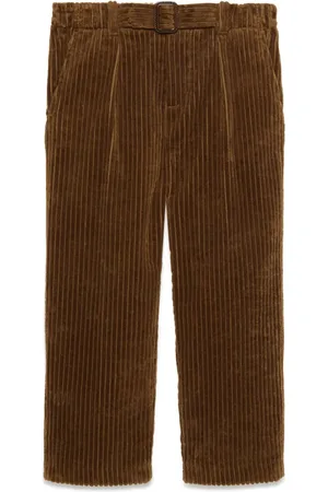Gucci Hose aus Samtcord mit Logo-Patch