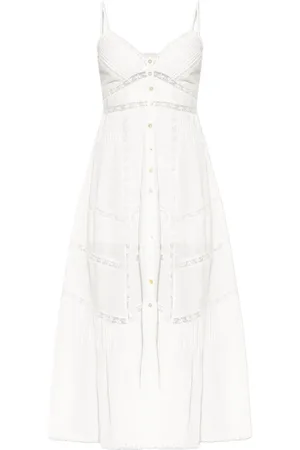 LOVESHACKFANCY Midikleid aus Baumwolle
