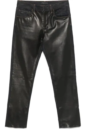 Prada 2010 Jeans mit Ledereinsätzen
