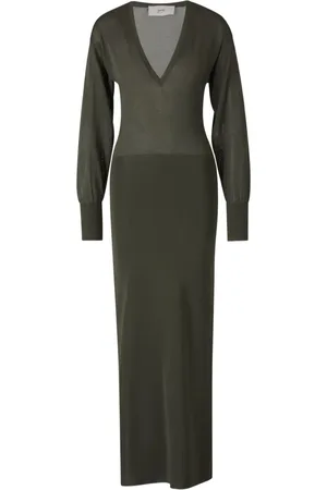 Ami Maxikleid mit V-Ausschnitt