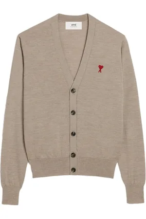Ami Wollcardigan mit Ami de Coeur-Stickerei