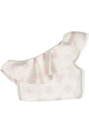 LA STUPENDERIA One-Shoulder-Top mit Volant