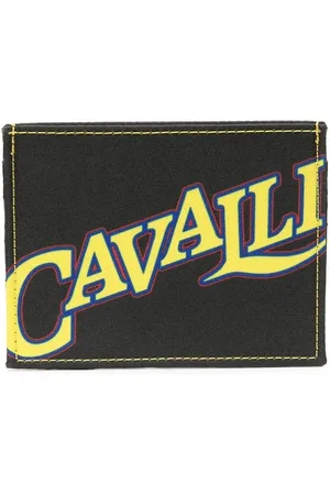 Roberto Cavalli Kartenetui mit Logo-Print