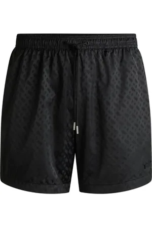 HUGO BOSS Badeshorts mit Monogramm-Print
