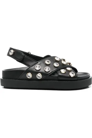Maje Sandalen mit Kristallen
