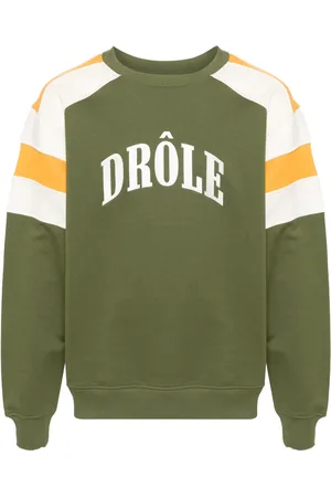 Drôle de Monsieur Sweatshirt mit Logo-Stickerei