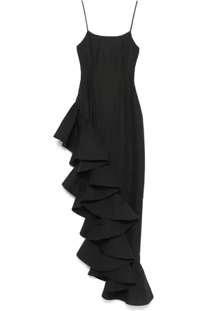 GIUSEPPE DI MORABITO Maxikleid mit Rüschen