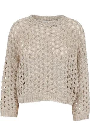 ANTONELLI Pullover mit Lochstrickmuster