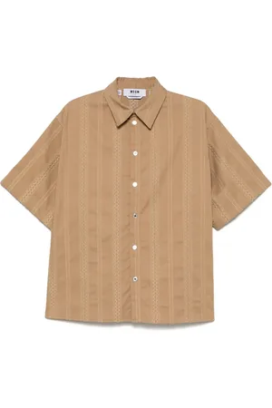 Msgm Hemd mit Stickerei