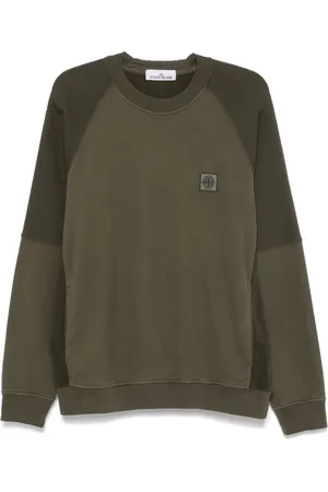 Stone Island Sweatshirt mit Kompass-Patch