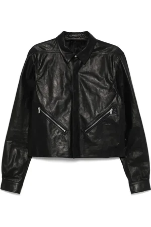 Rick Owens Klassische Lederjacke