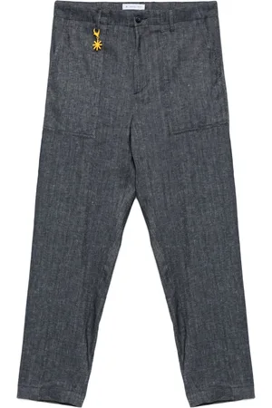 Manuel Ritz Hose mit Logo-Applikation