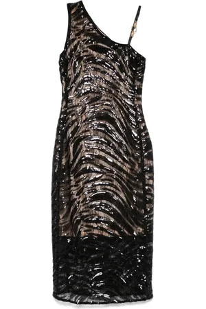 Roberto Cavalli Midikleid mit Pailletten