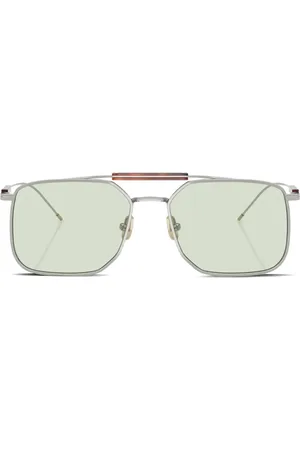 Brunello Cucinelli Sonnenbrille mit eckigem Gestell