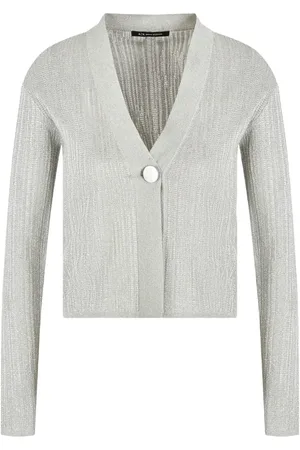 Armani Exchange Cropped-Cardigan mit V-Ausschnitt