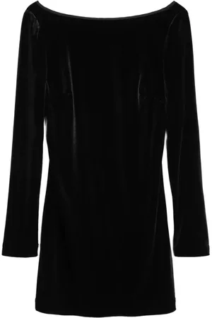Ciao Lucia Schulterfreies Samtkleid
