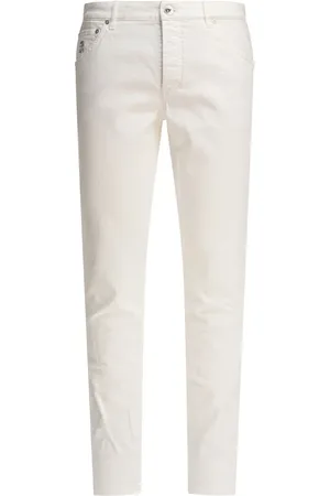 Brunello Cucinelli Hose mit Logo-Patch