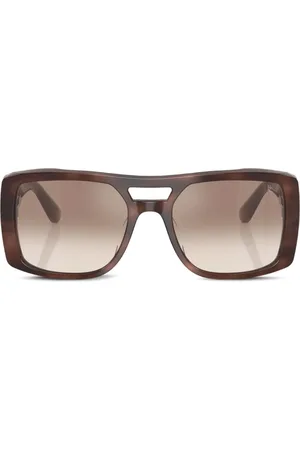 Brunello Cucinelli Sonnenbrille mit eckigem Gestell