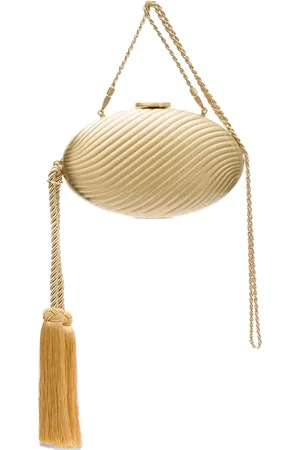 Isla Ibiza Clutch im Metallic-Look