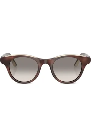 Brunello Cucinelli Sonnenbrille mit rundem Gestell
