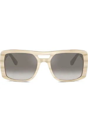 Brunello Cucinelli Sonnenbrille mit eckigem Gestell
