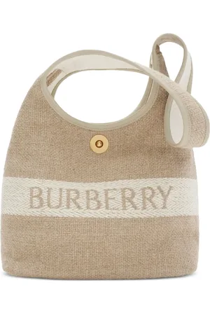 Burberry Kleine Canvas-Schultertasche mit Logo-Verzierung