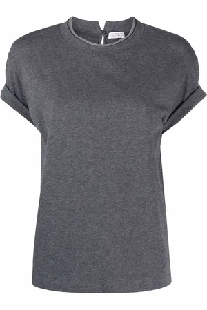 Brunello Cucinelli Verziertes T-Shirt