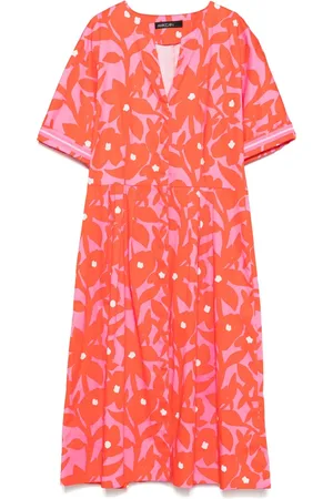 Marc Cain Midikleid mit Blumen-Print