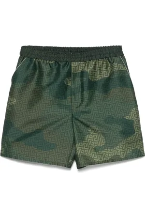 Balmain Shorts mit Camouflage-Monogramm-Print