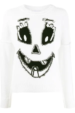 Moschino Intarsien-Pullover mit Pumpkin Face