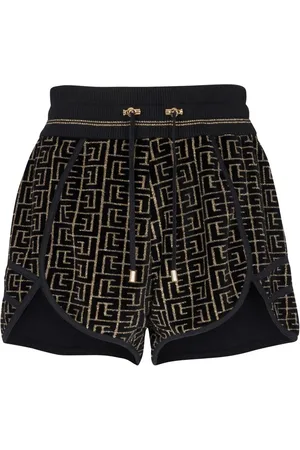 Balmain Laufshorts mit Monogrammmuster