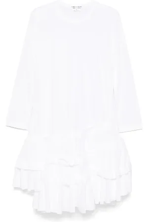 Comme des Garçons Gerüschtes Midikleid