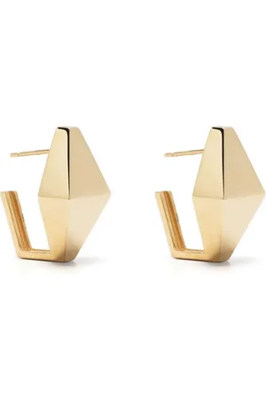 Aliita 9kt Deco Rombo Gelbgoldohrringe