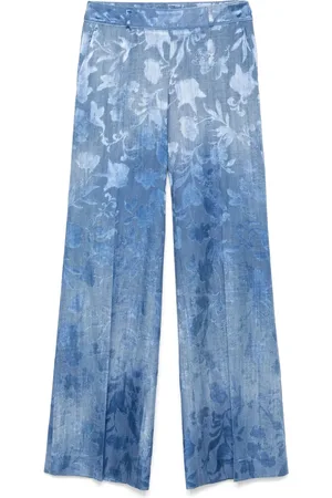 ERMANNO SCERVINO Hose mit Blumenjacquard