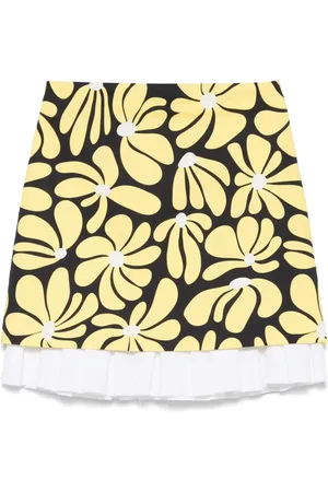 Msgm Minirock mit Blumen-Print
