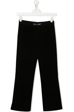 Twin-Set Gerade Hose mit Logo-Bund