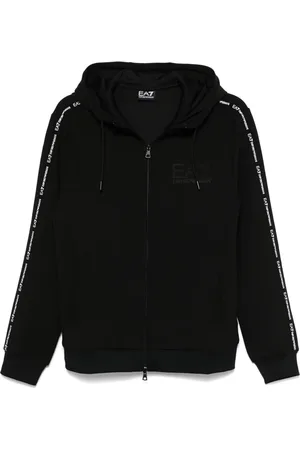 EA7 Hoodie mit Logo-Streifen